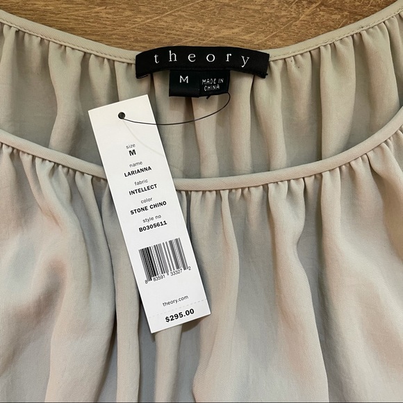 NWT Theory Larianna Romper in Stone Chino - Picture 5 of 6